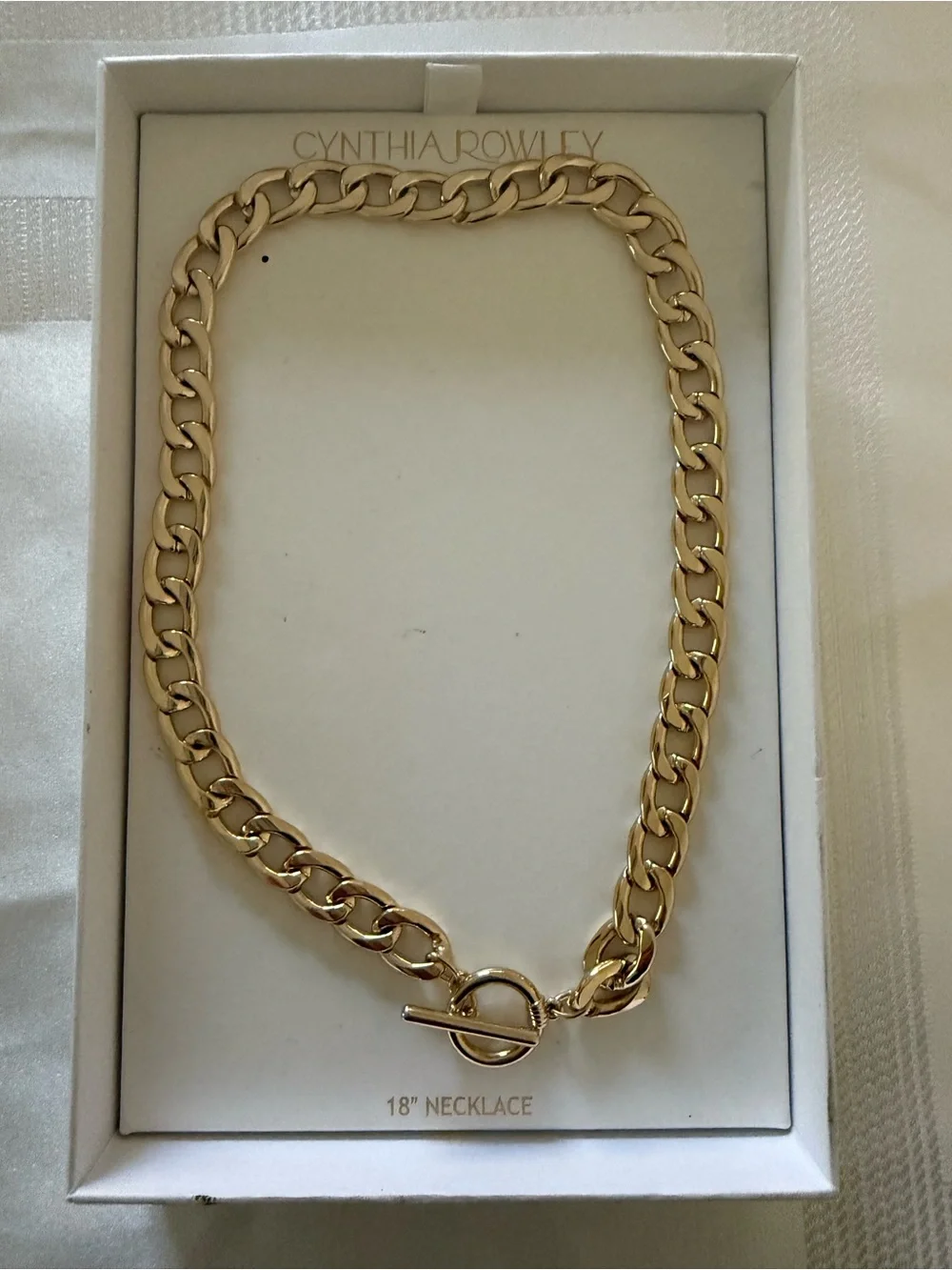 Cynthia Rowley Gold Curb Chain Necklace